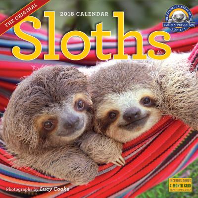 Sloths Wall Calendar 2018 Cover Image