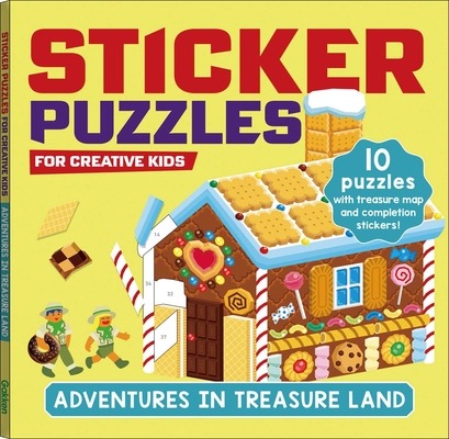 STICKER PUZZLES; ADVENTURES IN TREASURELAND: For Creative Kids Cover Image
