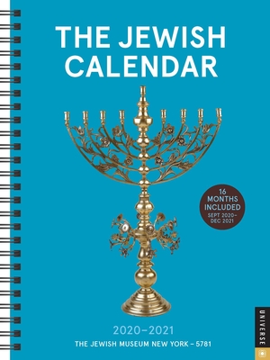 The Jewish Calendar 16-Month 2020-2021 Engagement Calendar: Jewish Year 5781 Cover Image