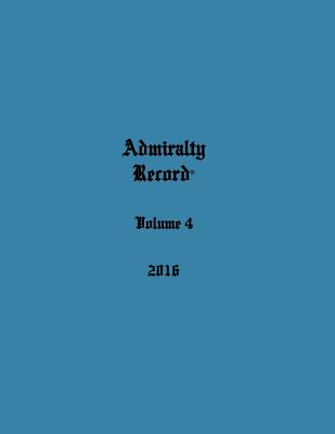 Admiralty Record(r) Volume 4 (2016) Cover Image