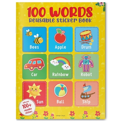 100 Words: Reusable Sticker Book Cover Image