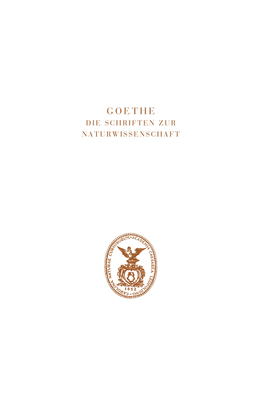 Zur Naturwissenschaft Im Allgemeinen: Ergänzungen Und Erläuterungen (Goethe / Schriften Zur Naturwissenschaft) Cover Image