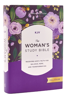 Kjv, the Woman's Study Bible, Hardcover, Red Letter, Full-Color Edition, Comfort Print: Receiving God's Truth for Balance, Hope, and Transformation Cover Image