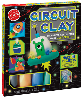 Circuit Clay [With 50+ Paper Punch-Outs to Decorate Your Sculptures and Conductive Clay, 20 LEDs, 4 AA Battery P