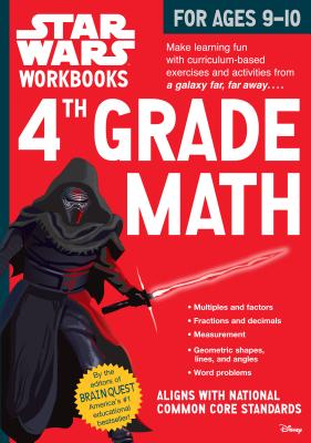 Star Wars Workbook: 4th Grade Math (Star Wars Workbooks) Cover Image