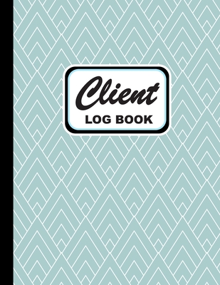 Client Log Book: Personal Client Log Book Including Address Details, Appointment and More Geometric Aquamarine Cover (Vol. #12) By Alice Krall Cover Image