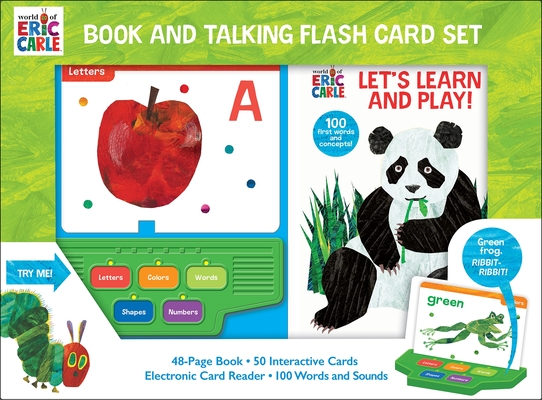 World of Eric Carle: Let's Learn and Play! Book and Talking Flash Card Sound Book Set [With Battery]