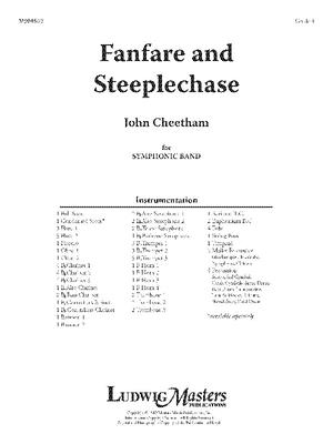 Fanfare and Steeplechase: Condensed Score By John Cheetham (Composer) Cover Image