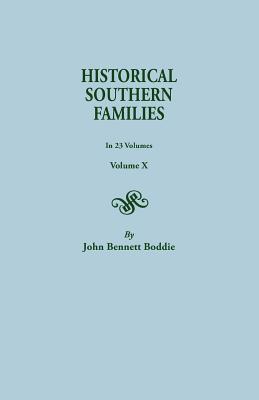 Historical Southern Families. in 23 Volumes. Volume X Cover Image