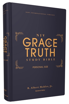 Niv, the Grace and Truth Study Bible (Trustworthy and Practical Insights), Personal Size, Hardcover, Red Letter, Comfort Print Cover Image
