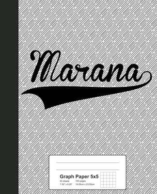 Graph Paper 5x5: MARANA Notebook Cover Image