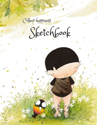 Collect happiness sketchbook (Hand drawn illustration cover vol . 10 )(8.5*11) (100 pages) for Drawing, Writing, Painting, Sketching or Doodling: Coll By Chair Chen Cover Image