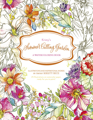 Watercolor Coloring Books for adults by Kristy Rice