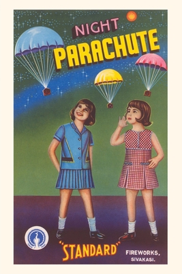 Vintage Journal Girls with Night Parachute Fireworks Cover Image
