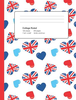College Ruled Composition Book: Perfect London England Notebook