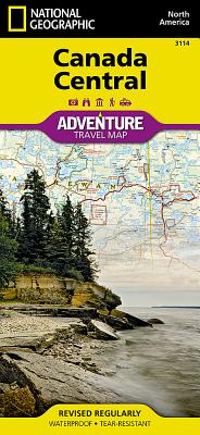 Canada Central Map (National Geographic Adventure Map #3114) By National Geographic Maps Cover Image