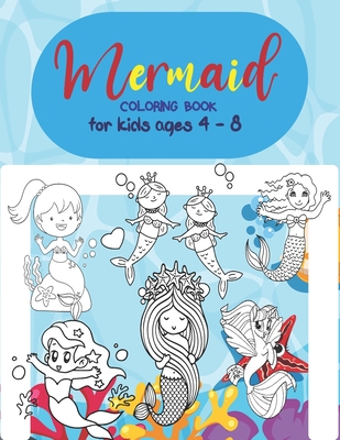 Mermaid Coloring Book: Coloring Book for Kids Ages 4-8, (Art Boutaieb  Coloring Books), Cute, Unique Coloring Pages (Paperback), Blue Willow  Bookshop