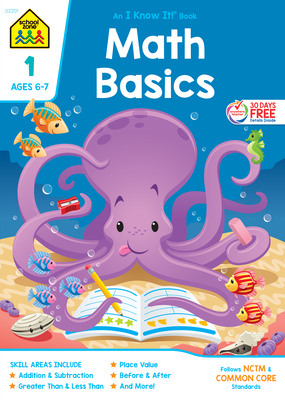 School Zone Math Basics Grade 1 Workbook