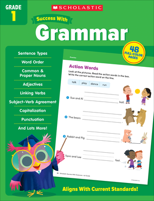 Scholastic Success with Grammar Grade 1 Workbook By Scholastic Teaching Resources Cover Image