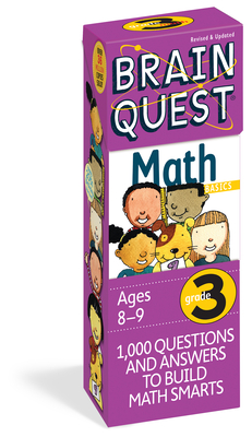 Brain Quest 3rd Grade Math Q&A Cards: 1000 Questions and Answers to Challenge the Mind. Curriculum-based! Teacher-approved! (Brain Quest Decks) Cover Image