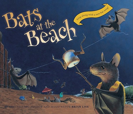 Cover for Bats at the Beach lap board book (A Bat Book)