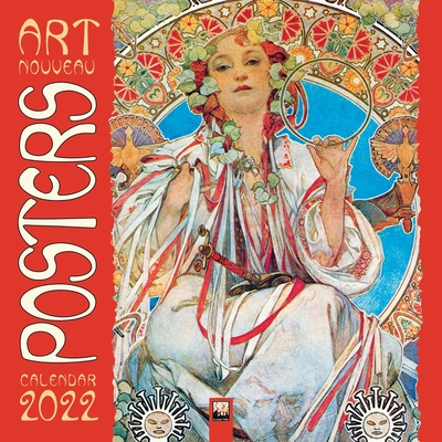Art Nouveau Posters Wall Calendar 2022 (Art Calendar) By Flame Tree Studio (Created by) Cover Image