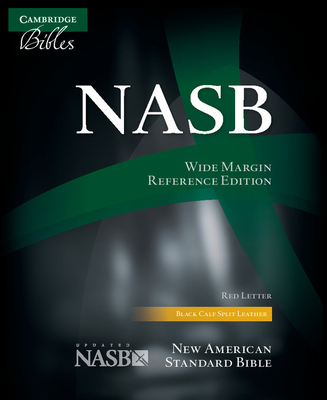 NASB Aquila Wide Margin Reference Bible, Black Calf Split Leather, Red-Letter Text Ns744: Xrm Cover Image