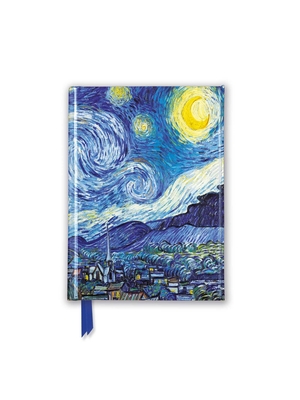 Vincent van Gogh: Starry Night (Foiled Pocket Journal) (Flame Tree Pocket Notebooks) Cover Image