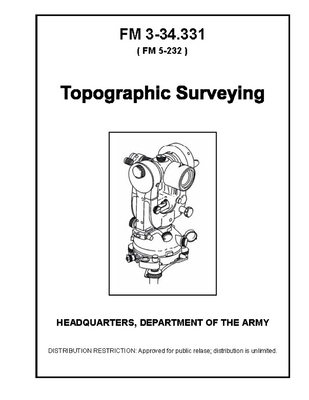 FM 3-34.331 Topographic Surveying Cover Image