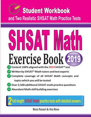 SHSAT Math Exercise Book: Student Workbook and Two Realistic SHSAT Math Tests Cover Image