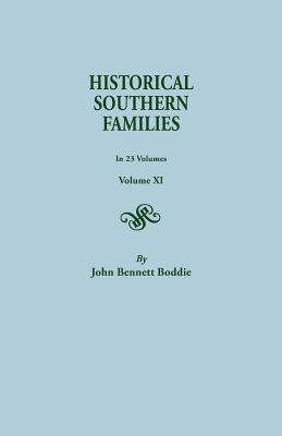 Historical Southern Families. in 23 Volumes. Volume XI Cover Image