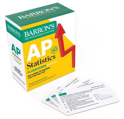 AP Statistics Flashcards, Fifth Edition: Up-to-Date Practice (Barron's AP Prep) Cover Image