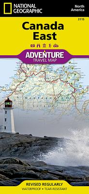 Canada East Map (National Geographic Adventure Map #3115) By National Geographic Maps - Adventure Cover Image