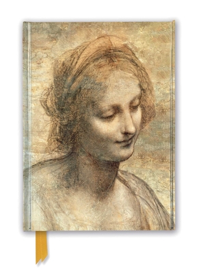 Leonardo Da Vinci: Detail of The Head of the Virgin (Foiled Journal) (Flame Tree Notebooks)