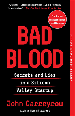 Bad Blood By John Carreyrou Cover Image