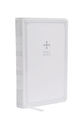 Nrsv, Catholic Bible, Gift Edition, Leathersoft, White, Comfort Print: Holy Bible By Catholic Bible Press Cover Image
