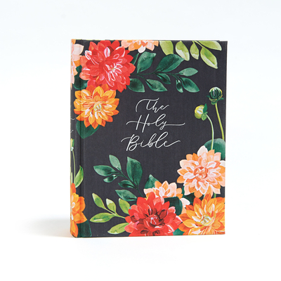 CSB Notetaking Bible, Hosanna Revival Edition, Dahlias Cloth-Over-Board: The Holy Bible By Hosanna Revival, CSB Bibles by Holman Cover Image