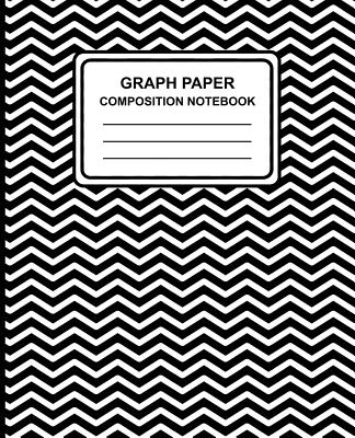 Graph Paper Composition Notebook: Chevron (Black), 7.5