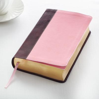 KJV Giant Print Lux-Leather Pink/Brown  Cover Image