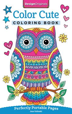 Color Cute Coloring Book: Perfectly Portable Pages (On-The-Go Coloring Book) By Jess Volinski Cover Image