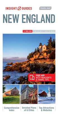 Insight Guides Travel Map New England (Insight Travel Maps) Cover Image