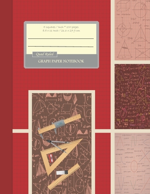 Graph Paper Notebook: Quad Ruled 5 squares per inch: Math and Science Composition Notebook for Students * Large (8.5
