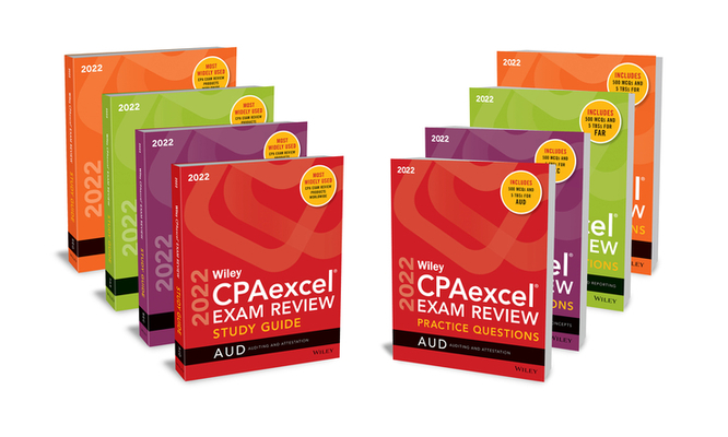Wiley's CPA 2022 Study Guide + Question Pack: Complete Set Cover Image