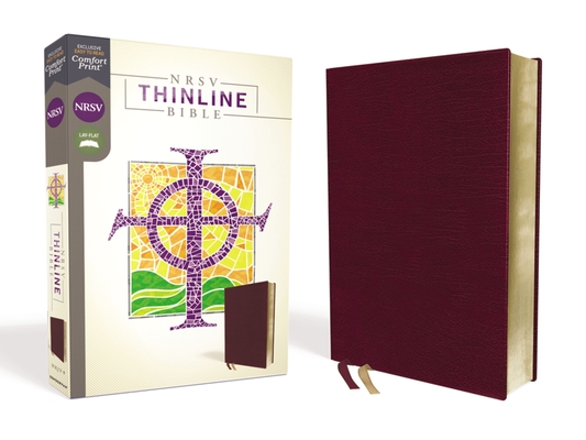 Nrsv, Thinline Bible, Bonded Leather, Burgundy, Comfort Print Cover Image