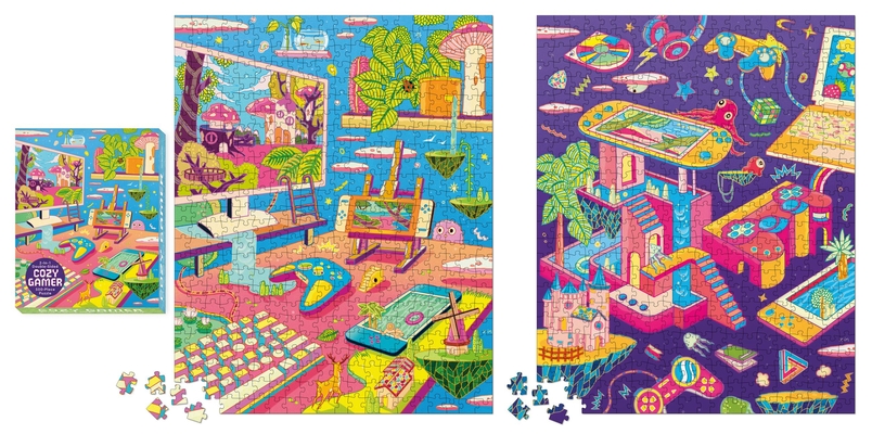 Cozy Gamer 2-in-1 Double-Sided 500-Piece Puzzle Cover Image