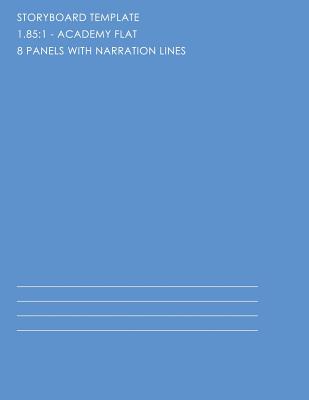 185-8pwn: Storyboard Notebook - 8 Panels with Narration By Fusello Publishing Cover Image