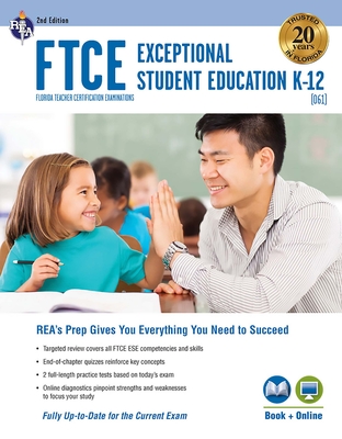 Cover for FTCE Exceptional Student Education K-12 (061) Book + Online 2e (Ftce Teacher Certification Test Prep)