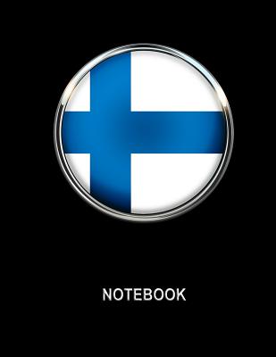Notebook. Finland Flag Cover. Composition Notebook. College Ruled. 8.5 x 11. 120 Pages. Cover Image