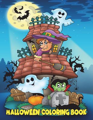 Halloween Coloring Book: For Kids Ages 4-8, 8-12 Cover Image