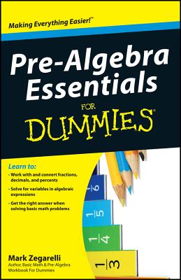 Pre-Algebra Essentials for Dummies Cover Image